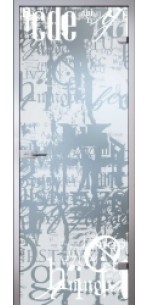 Стеклянная дверь АКМА Satin Граффити