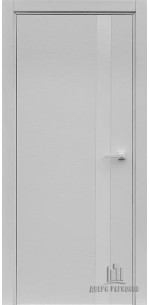 Дверь Uno chiaro patina argento ral 9003 остекленная