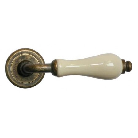 CERAMICA, ручка дверная CC-3 OBA/CHAMP, цвет - античная бронза/шампань