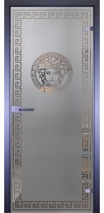 Стеклянная дверь АКМА Mirra Венера и меандр