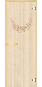 Стеклянная дверь для сауны АКМА GlassJet цветные Хмель
