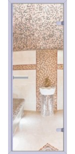 Стеклянная дверь АКМА Хамам прозрачная