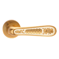 Дверная ручка Genesis ALIVIO S.GOLD матовое золото / эмаль слоновая кость