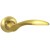 Дверная ручка Vantage V20 на круглой розетке SB матовое золото
