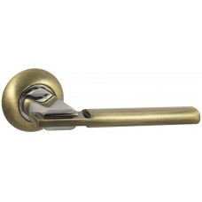 Дверная ручка Vantage V75 на круглой розетке AB бронза