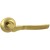 Дверная ручка Vantage V77 на круглой розетке SB матовое золото
