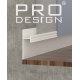 Теневой плинтус скрытого монтажа Pro Design 380 Белый